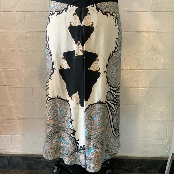 Etro Black and Blue Paisley Dress - Picture 11 of 13